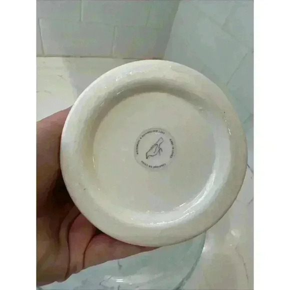 Anthropology Monogram Initial Letter "M” White Black Coffee Mug Cup Tea 16 fl oz - Picture 9 of 9